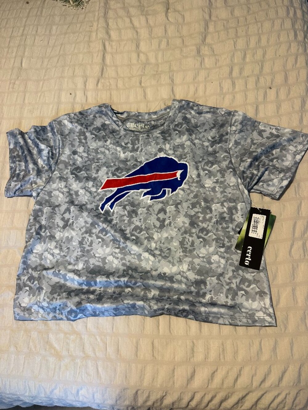Boxy Cropped Buffalo Bills Womens Atheletic Shirt | NWT